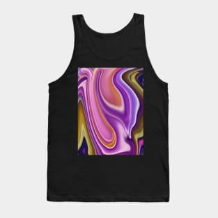 Abstract Liquify Art Pattern Tank Top